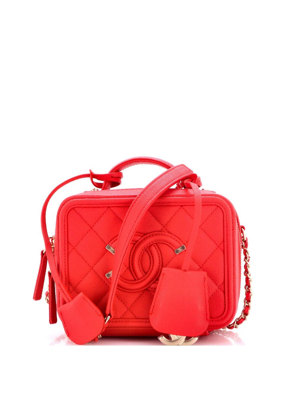Chanel Filigree Vanity Case Quilted #350845C38B